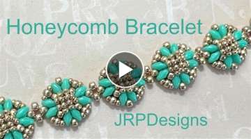 Honeycomb Bracelet Beading Tutorial